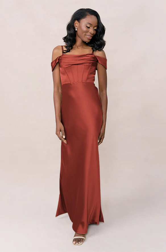 London Convertible Satin Dress | Made To Order - Image 99