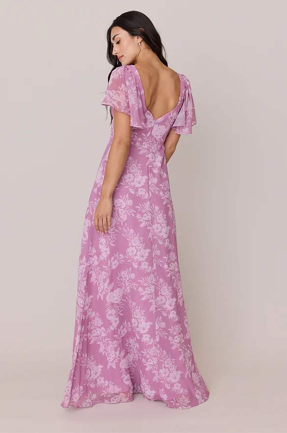 Madeline Convertible Chiffon Floral Print Dress | Made To Order - Image 12