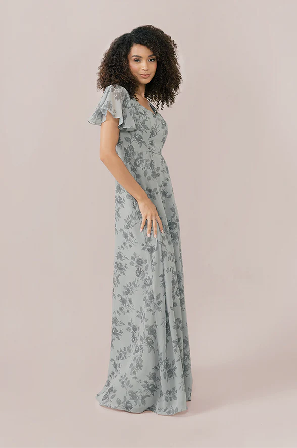 Madeline Convertible Chiffon Floral Print Dress | Made To Order - Image 19