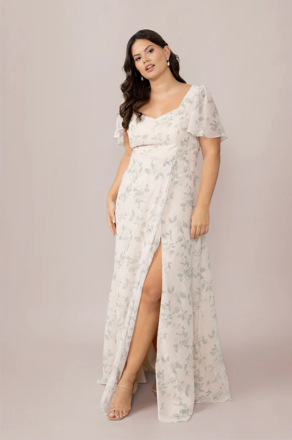 Madeline Convertible Chiffon Floral Print Dress | Made To Order - Image 21