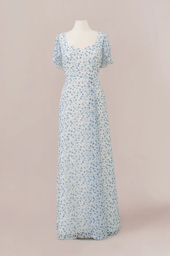 Madeline Convertible Chiffon Floral Print Dress | Made To Order - Image 27