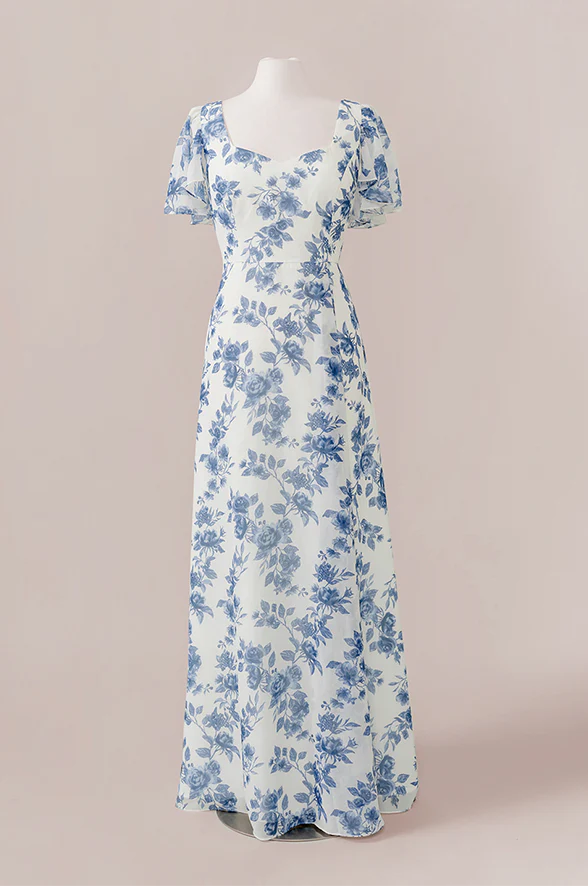 Madeline Convertible Chiffon Floral Print Dress | Made To Order - Image 28