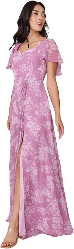 Madeline Convertible Chiffon Floral Print Dress | Made To Order - Image 33