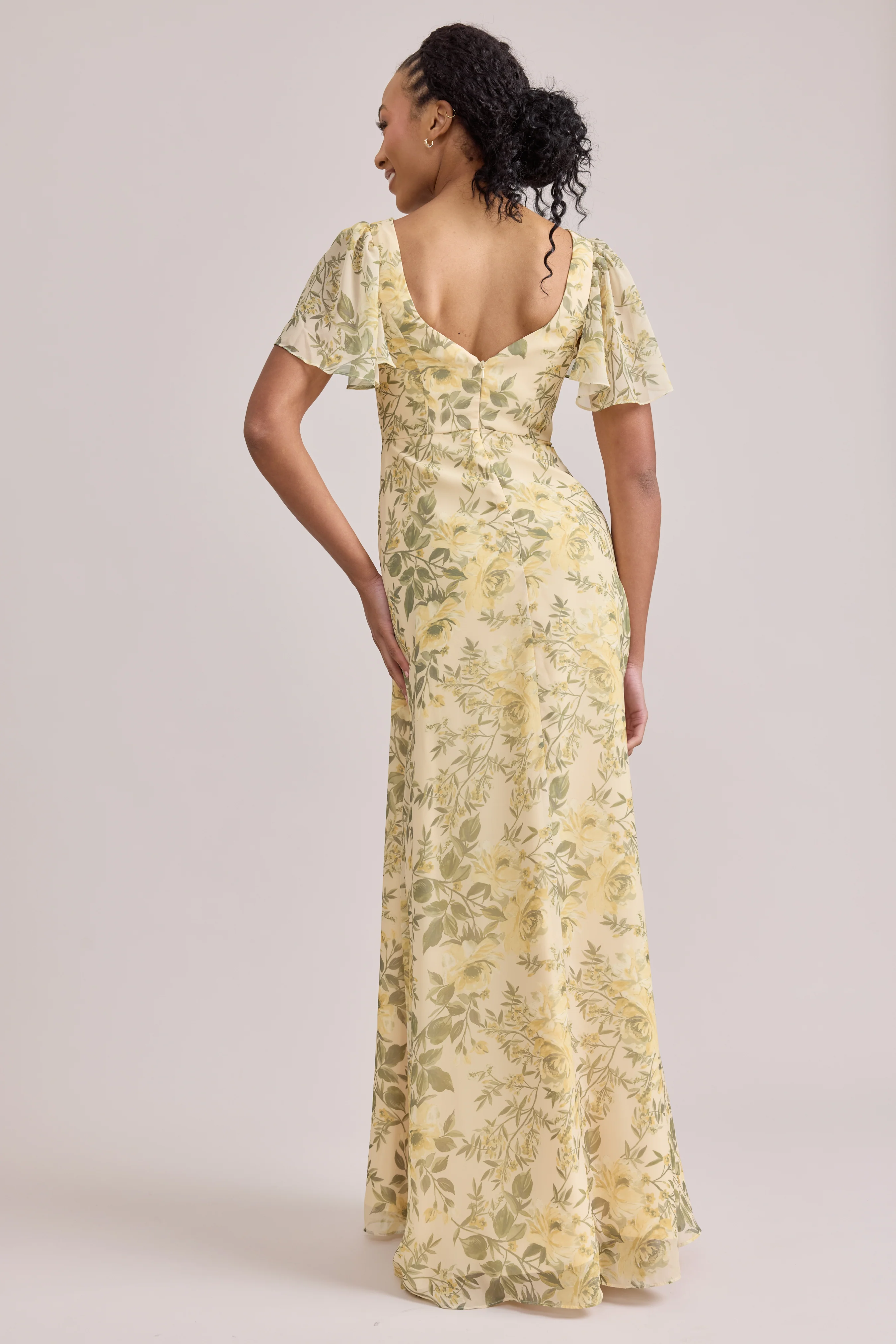 Madeline Convertible Chiffon Floral Print Dress | Made To Order - Image 40