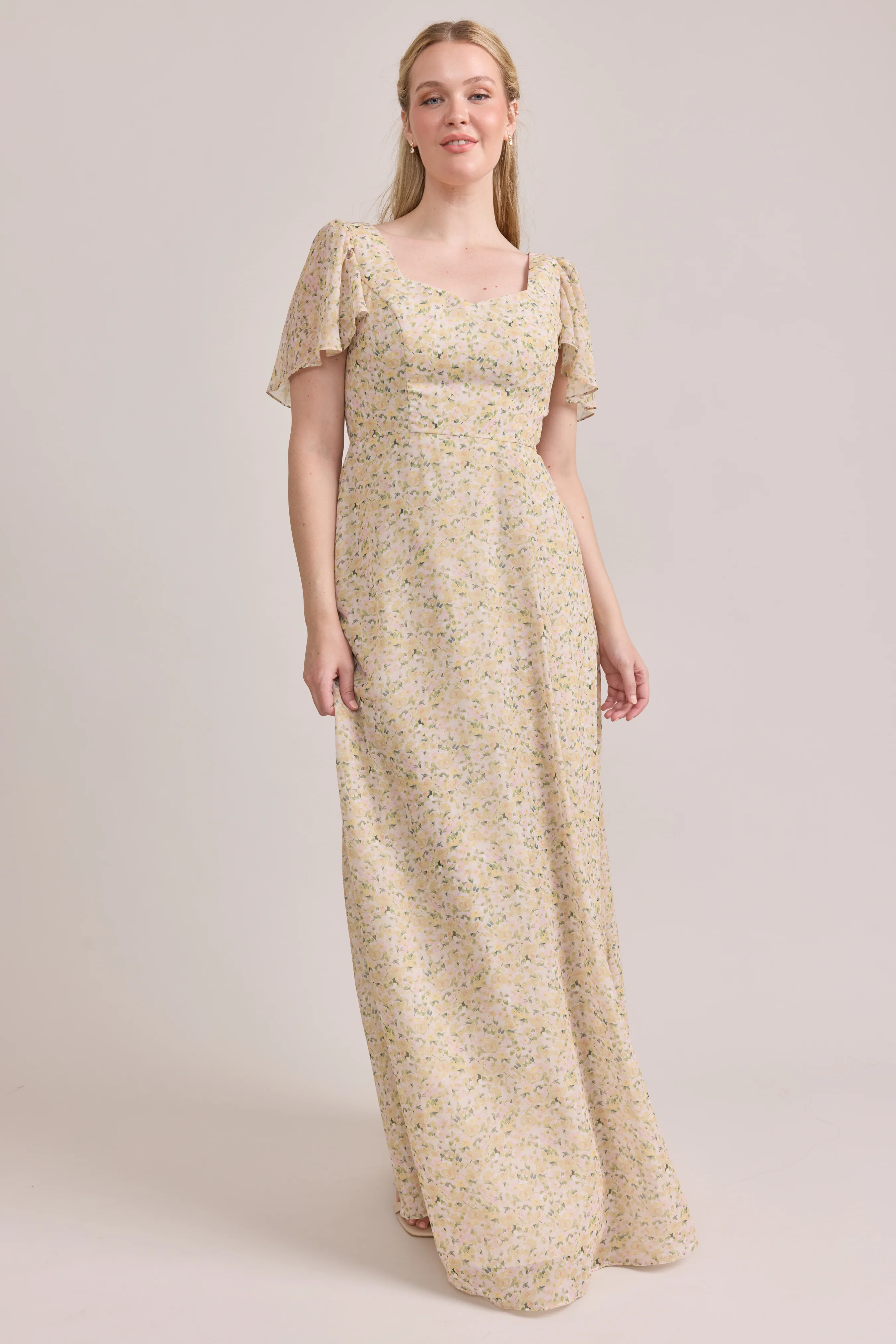 Madeline Convertible Chiffon Floral Print Dress | Made To Order - Image 54
