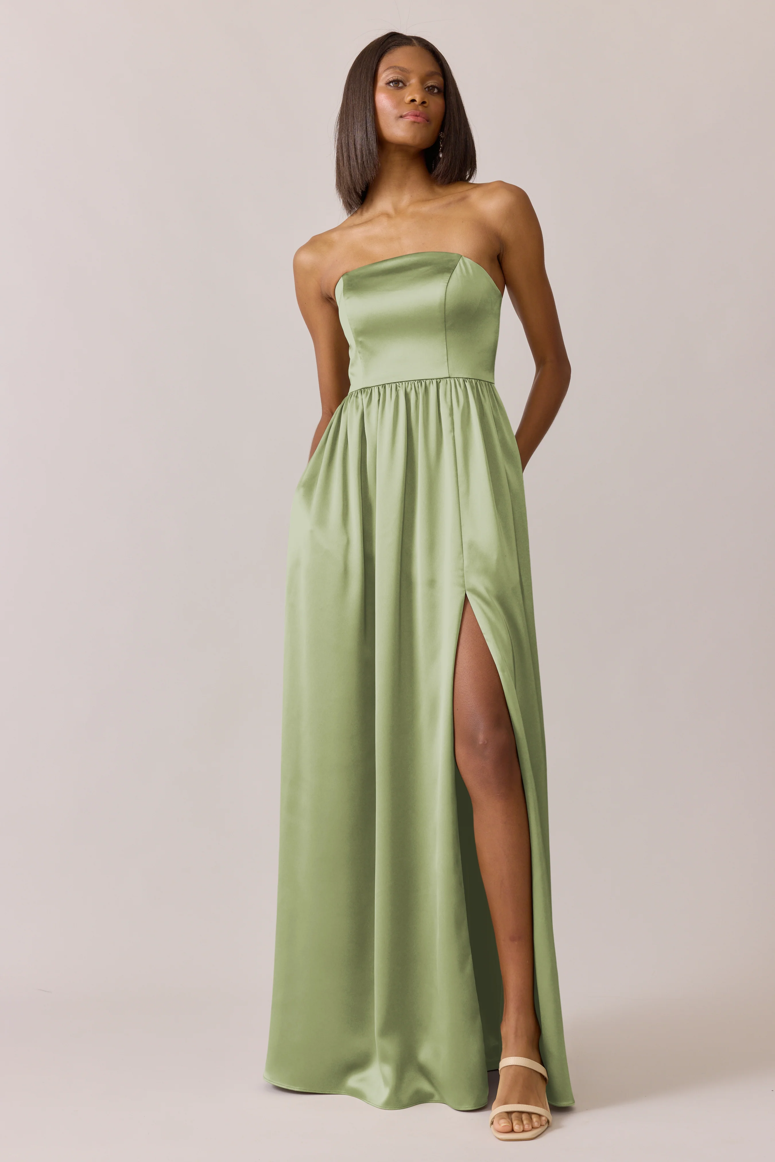 Maren Satin Dress | Made To Order - Image 160