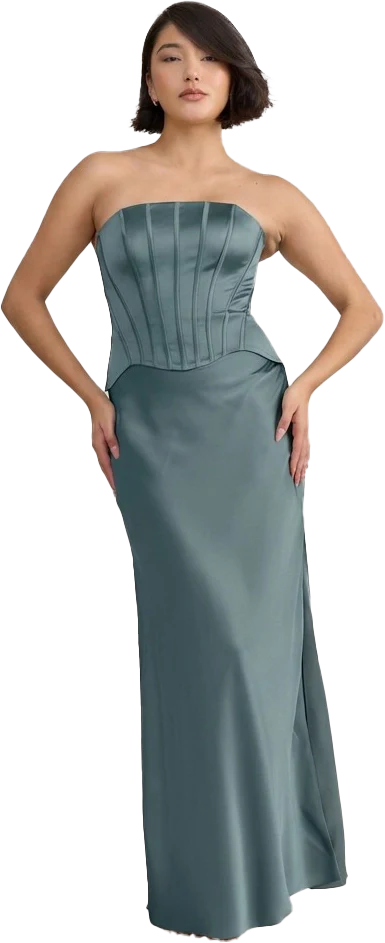 Marina Satin Dress | Made To Order - Image 130