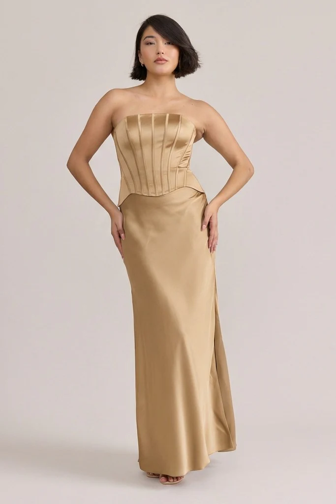 Marina Satin Dress | Made To Order - Image 54