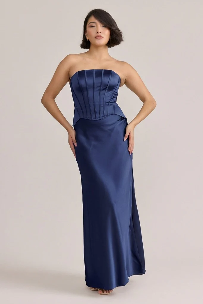 Marina Satin Dress | Made To Order - Image 74