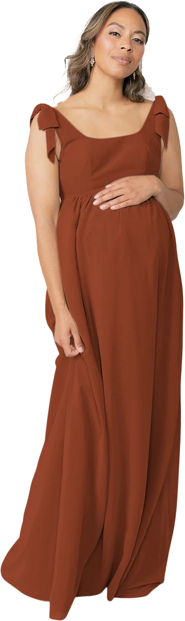 Maternity Bowie Chiffon Dress | Made To Order - Image 90