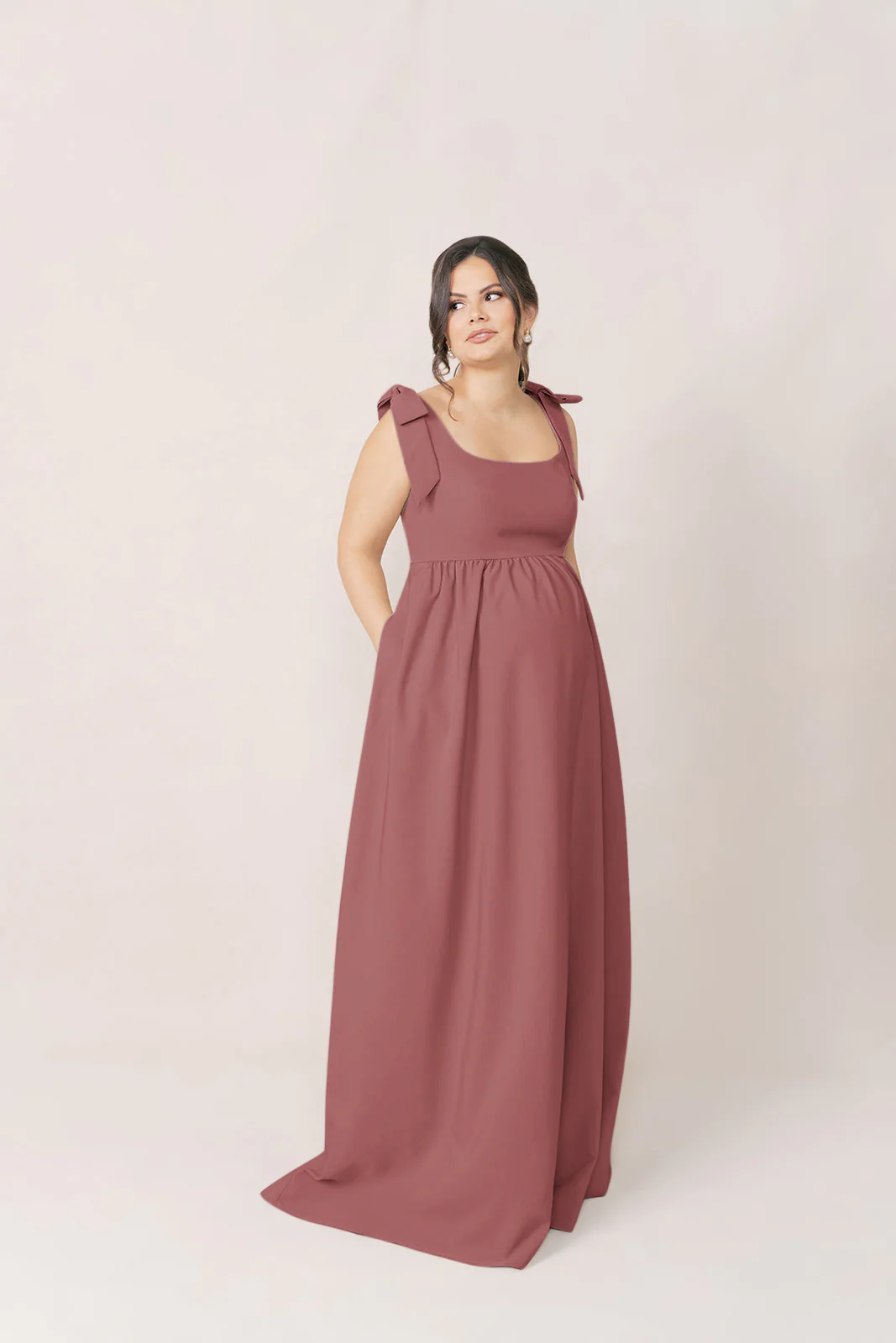 Maternity Bowie Crepe Dress | Made To Order - Image 14