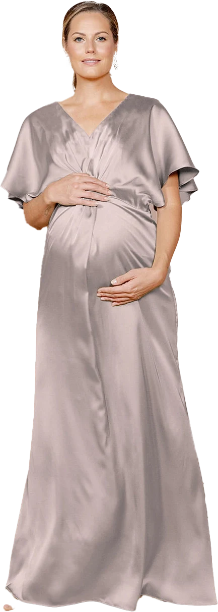 Maternity Gwen Satin Dress | Made To Order - Image 100