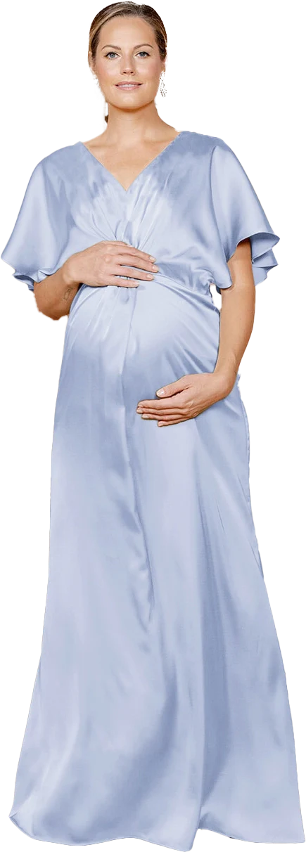 Maternity Gwen Satin Dress | Made To Order - Image 113