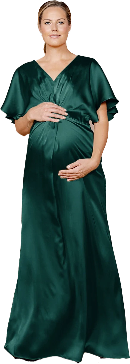 Maternity Gwen Satin Dress | Made To Order - Image 68