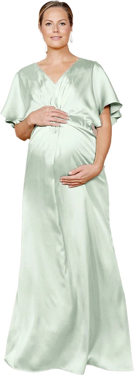 Maternity Gwen Satin Dress | Made To Order - Image 86