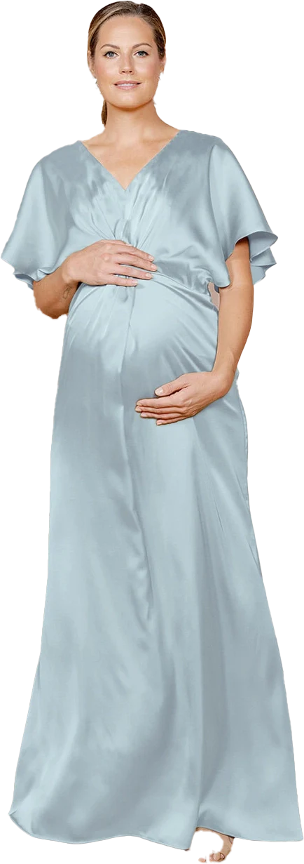 Maternity Gwen Satin Dress | Made To Order - Image 97