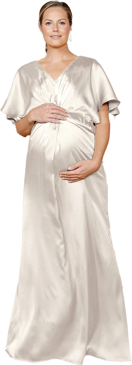 Maternity Gwen Satin Dress | Made To Order - Image 98