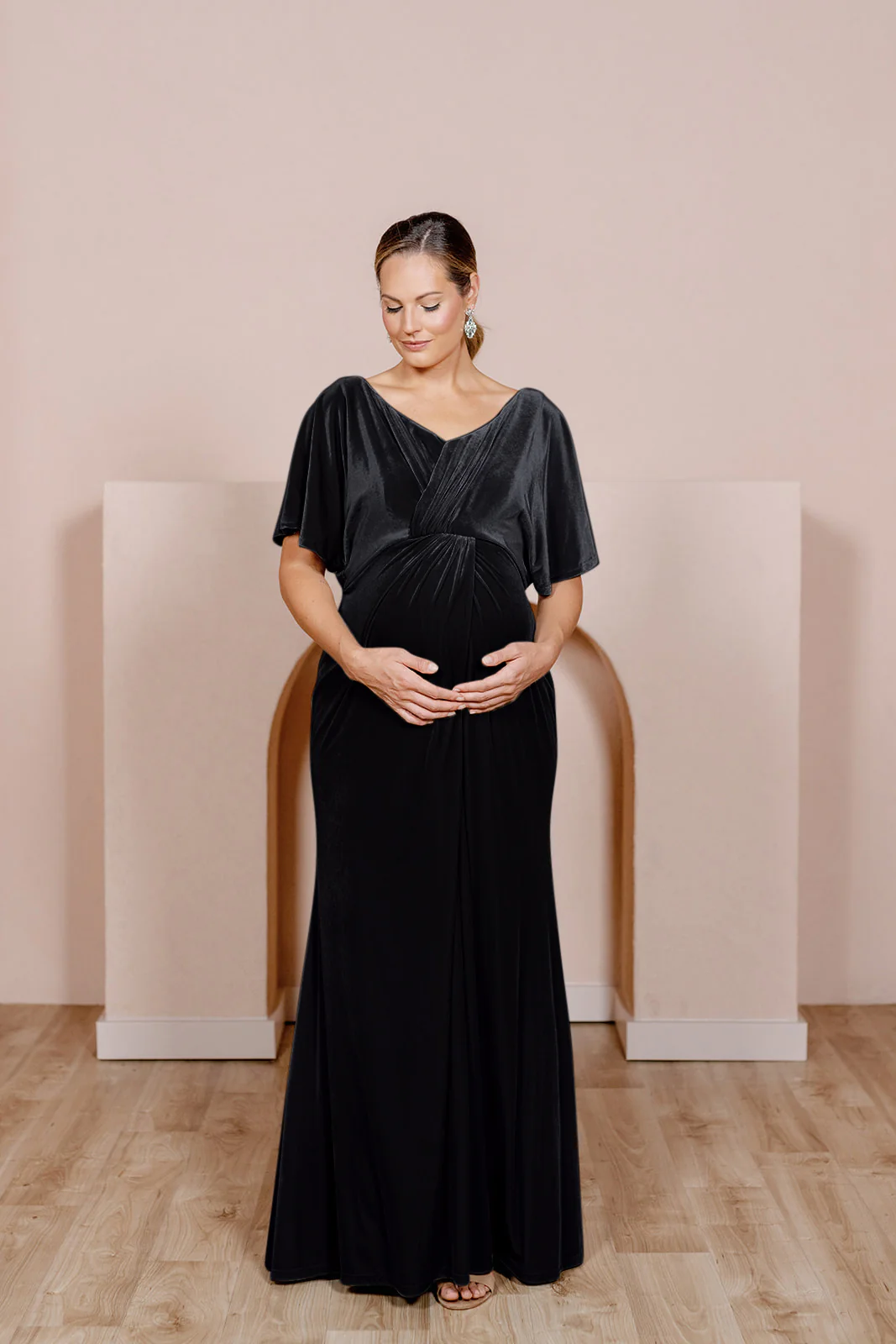 Maternity Gwen Velvet Dress | Made To Order - Image 14