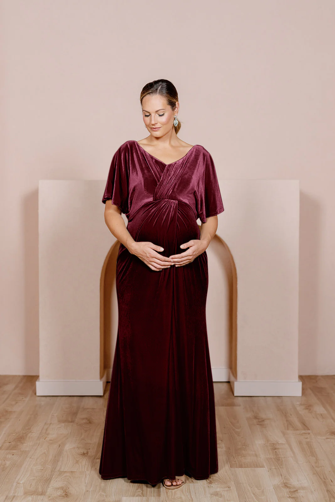 Maternity Gwen Velvet Dress | Made To Order - Image 7
