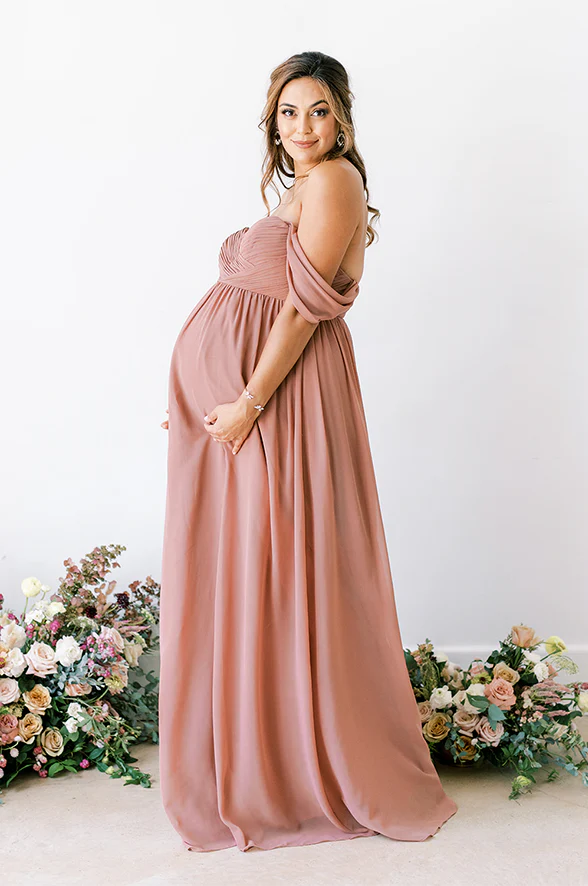 Maternity Kennedy Chiffon Convertible Dress | Made To Order - Image 7