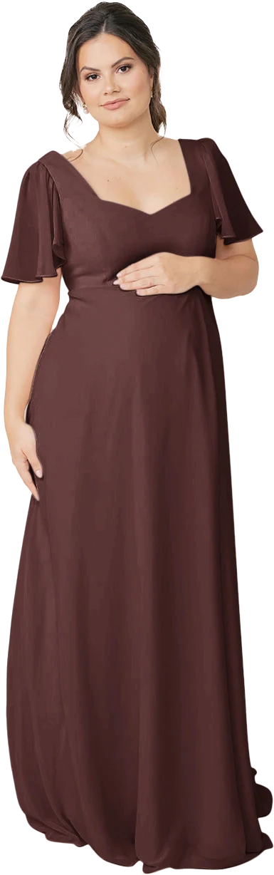 Maternity Madeline Convertible Chiffon Dress | Made To Order - Image 101