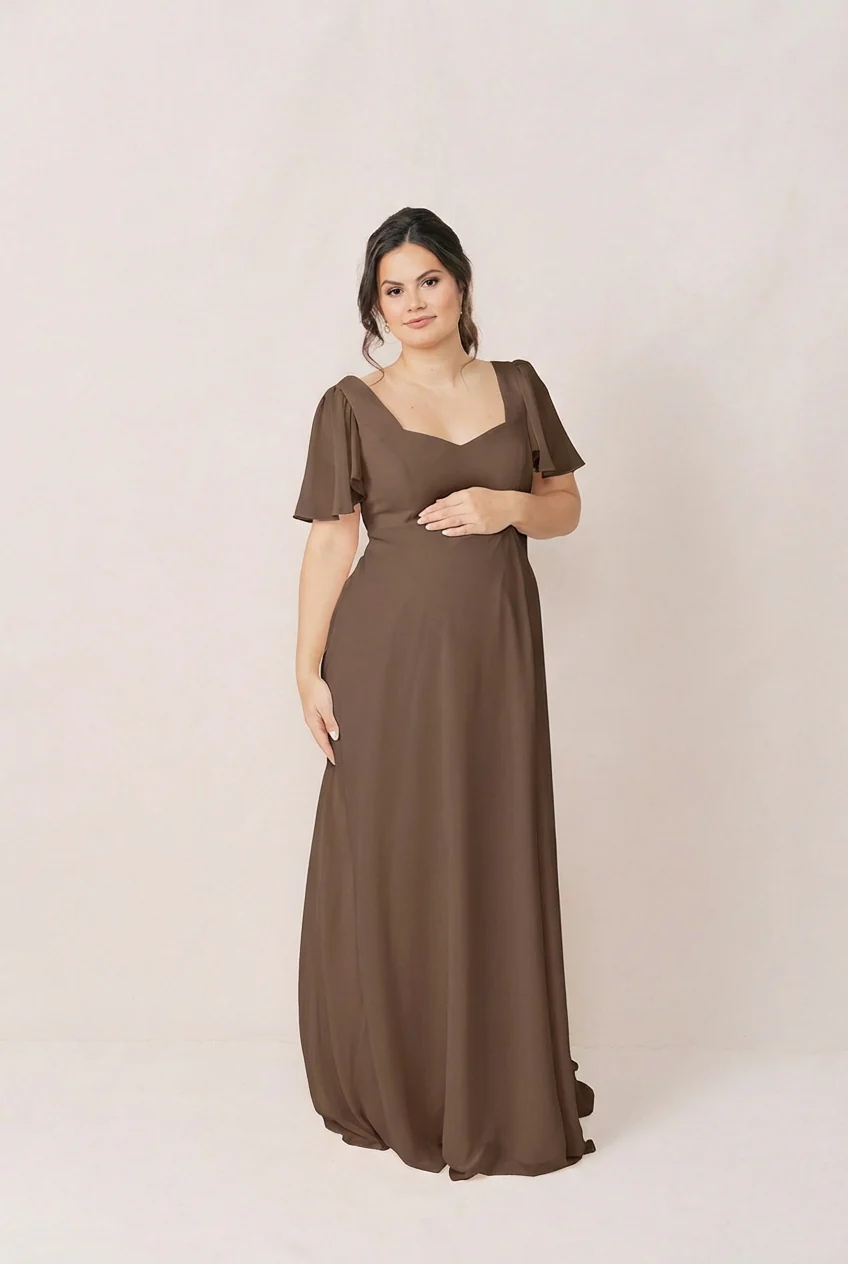 Maternity Madeline Convertible Chiffon Dress | Made To Order - Image 109