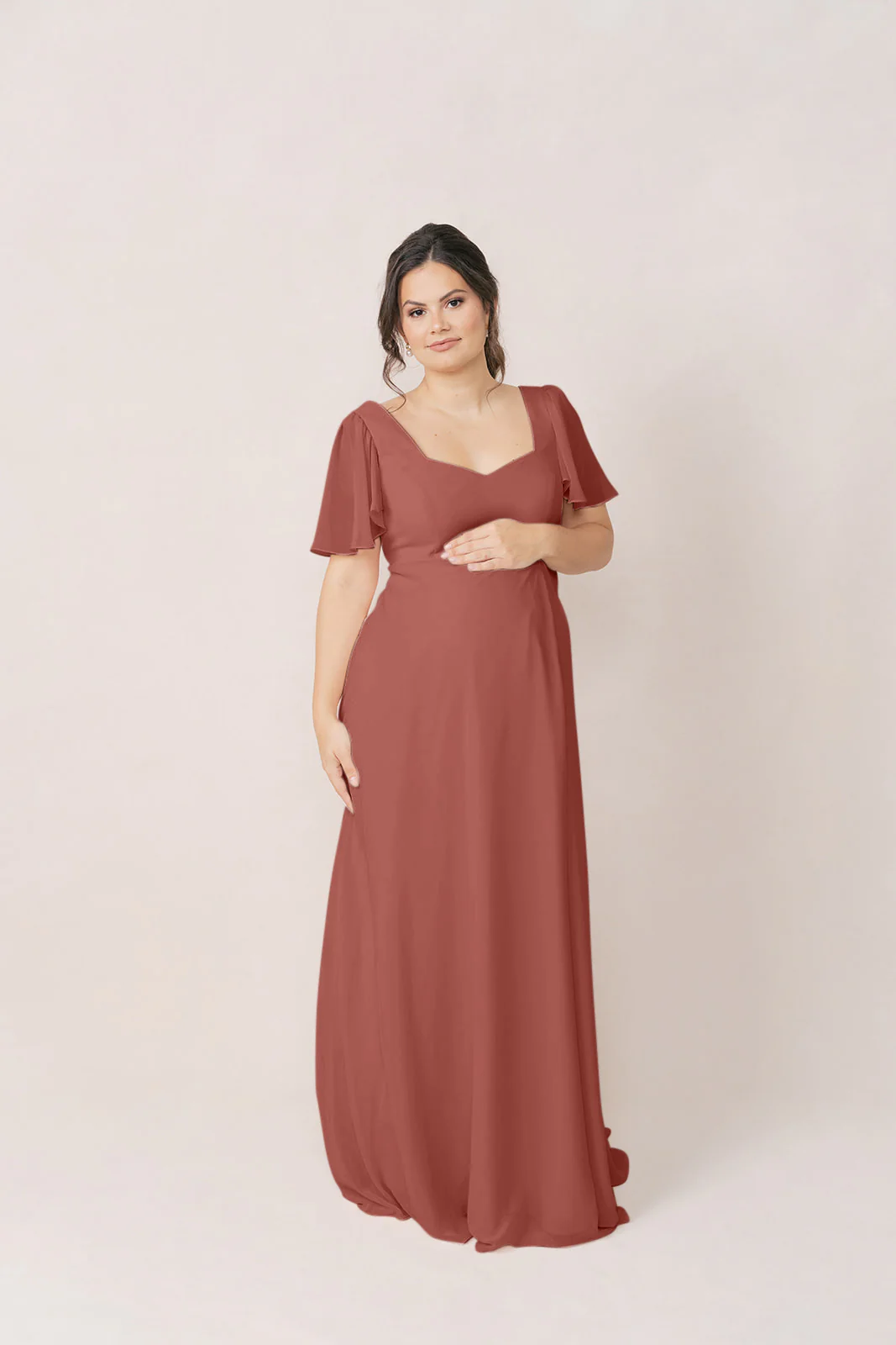 Maternity Madeline Convertible Chiffon Dress | Made To Order - Image 11