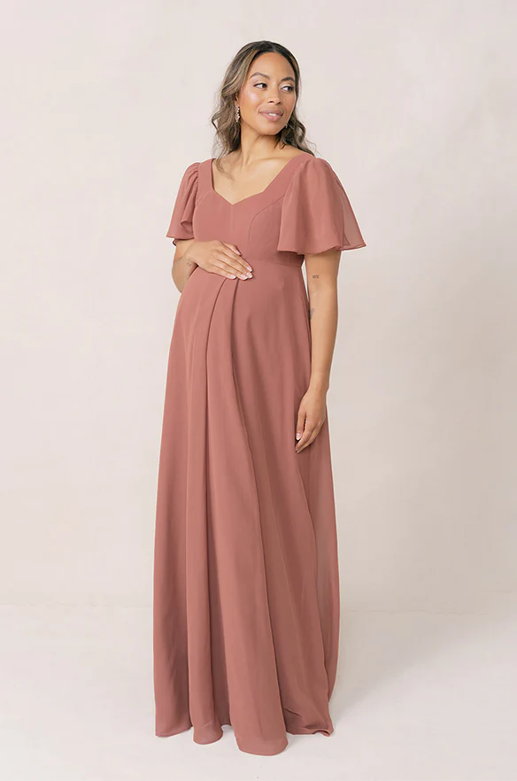 Maternity Madeline Convertible Chiffon Dress | Made To Order - Image 2