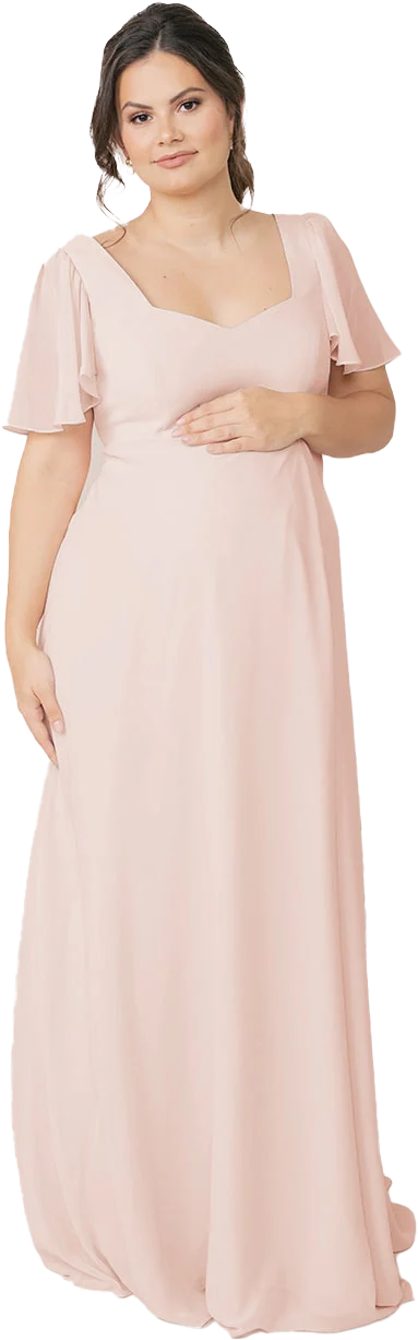 Maternity Madeline Convertible Chiffon Dress | Made To Order - Image 56