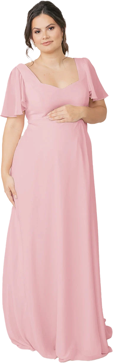 Maternity Madeline Convertible Chiffon Dress | Made To Order - Image 57