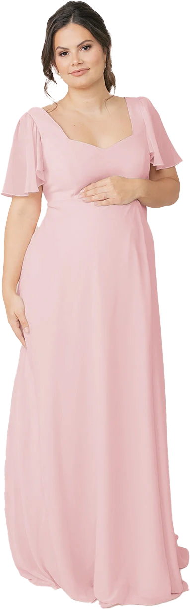 Maternity Madeline Convertible Chiffon Dress | Made To Order - Image 70
