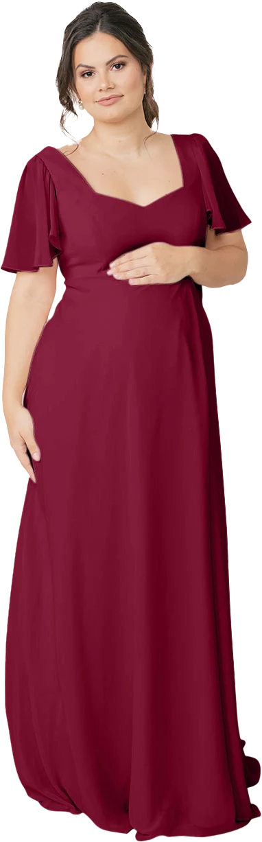 Maternity Madeline Convertible Chiffon Dress | Made To Order - Image 76