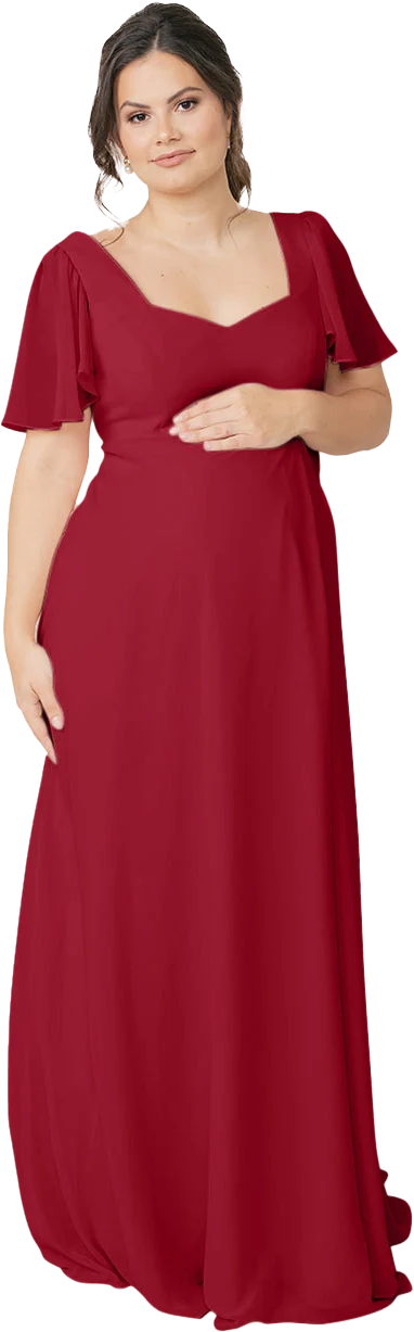 Maternity Madeline Convertible Chiffon Dress | Made To Order - Image 82