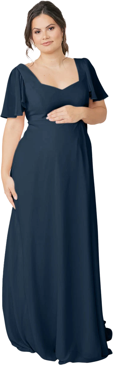 Maternity Madeline Convertible Chiffon Dress | Made To Order - Image 84