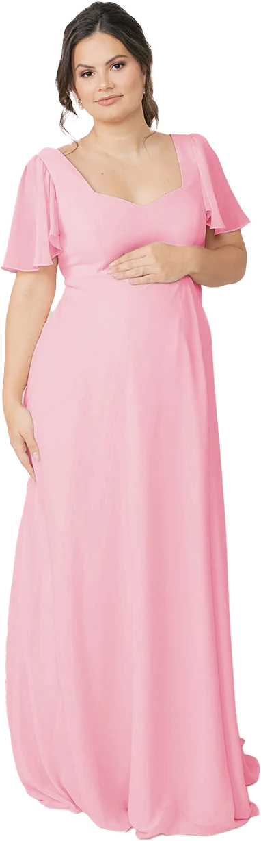 Maternity Madeline Convertible Chiffon Dress | Made To Order - Image 87