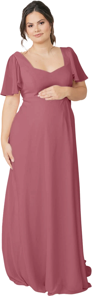 Maternity Madeline Convertible Chiffon Dress | Made To Order - Image 88