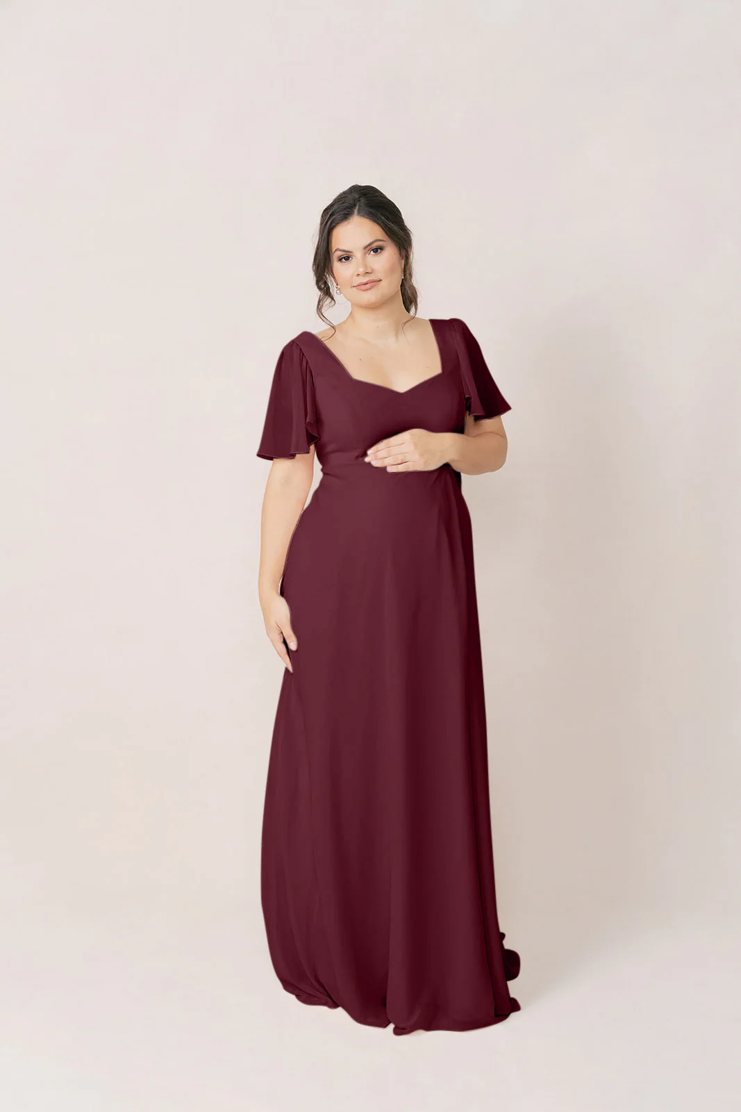 Maternity Madeline Convertible Chiffon Dress | Made To Order - Image 9