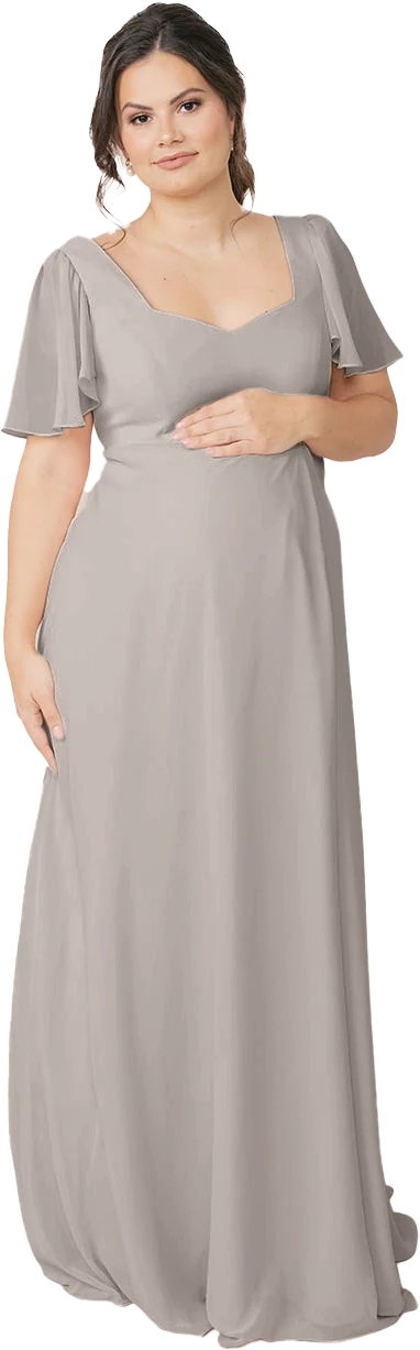 Maternity Madeline Convertible Chiffon Dress | Made To Order - Image 93