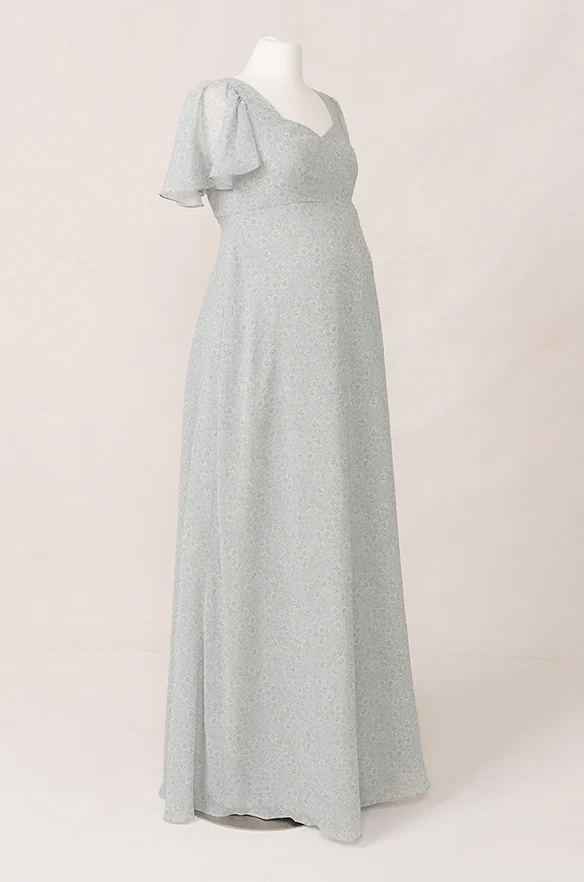 Maternity Madeline Convertible Chiffon Floral Print Dress | Made To Order - Image 6
