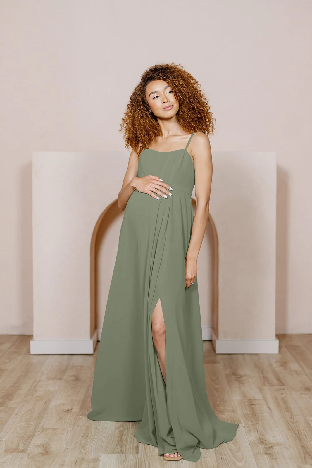 Maternity Nova Chiffon Dress | Made To Order - Image 58