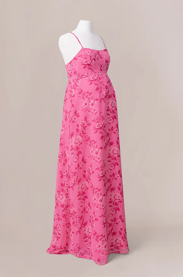 Maternity Nova Chiffon Floral Print Dress | Made To Order - Image 11