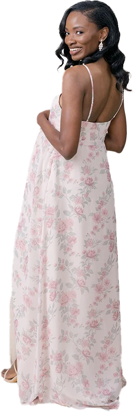 Maternity Nova Chiffon Floral Print Dress | Made To Order - Image 38