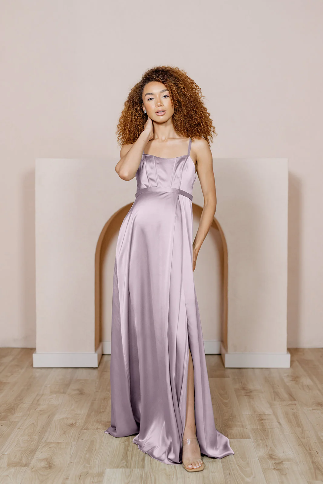 Maternity Nova Satin Dress | Made To Order - Image 16