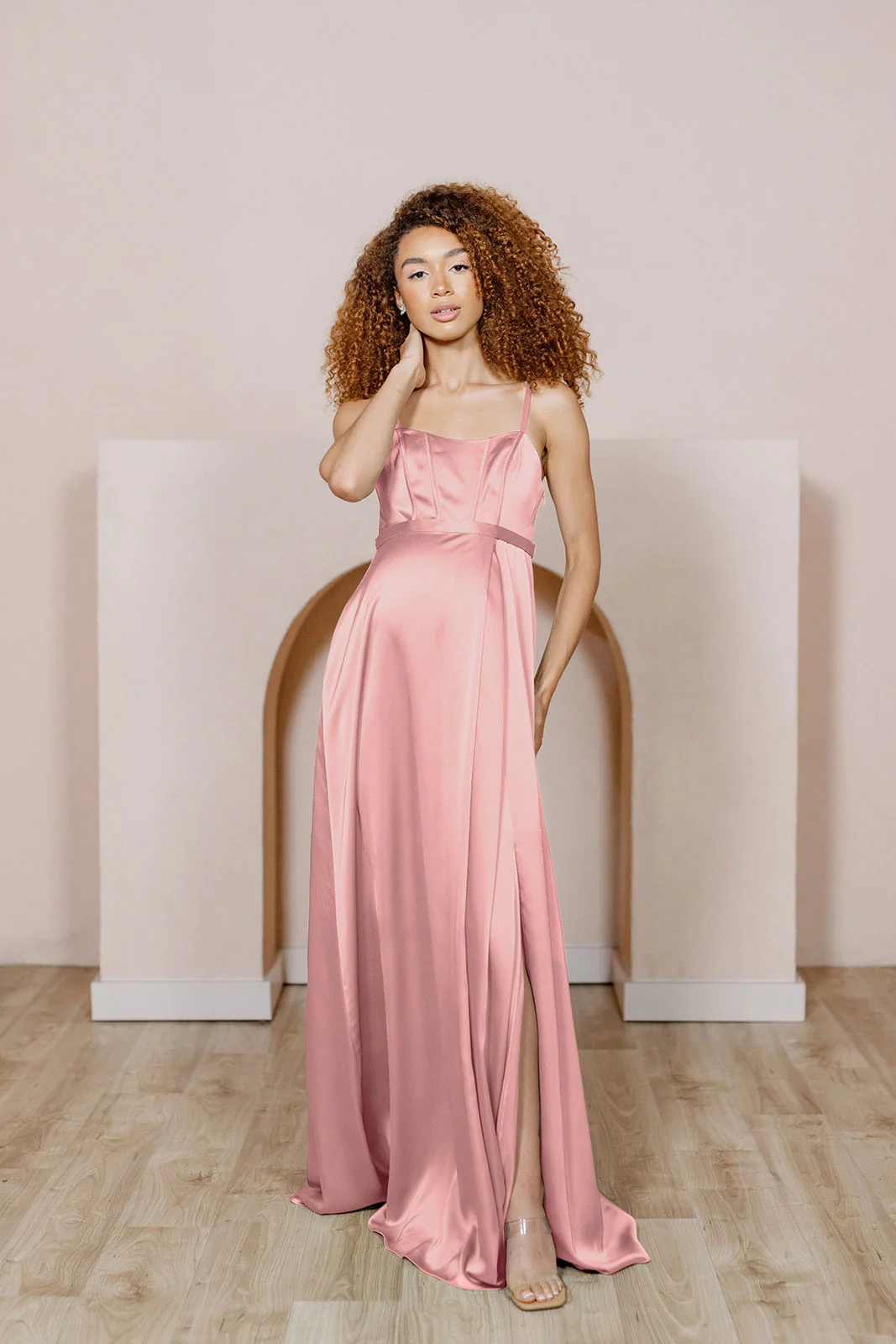 Maternity Nova Satin Dress | Made To Order - Image 6