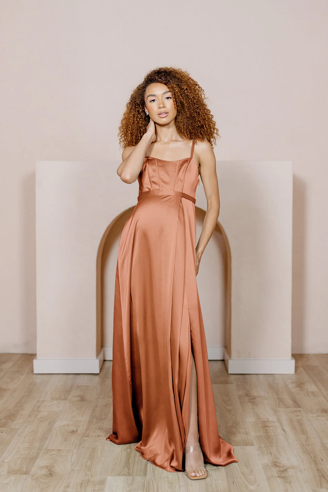 Maternity Nova Satin Dress | Made To Order - Image 8