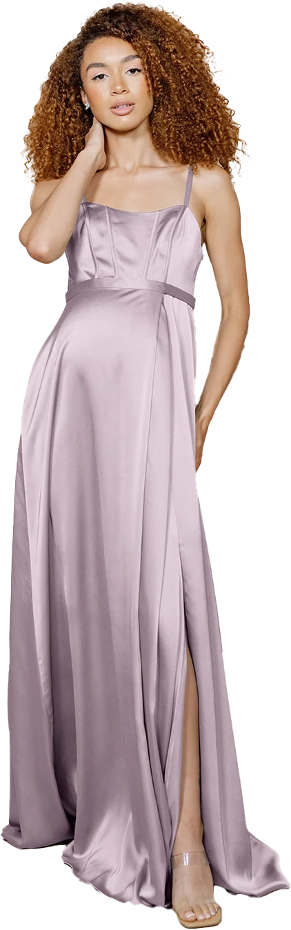 Maternity Nova Satin Dress | Made To Order - Image 81
