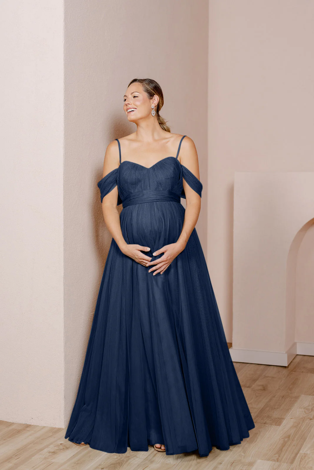 Maternity Rosalie Tulle Convertible Dress | Made To Order - Image 32