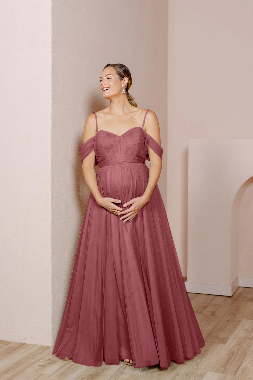 Maternity Rosalie Tulle Convertible Dress | Made To Order - Image 42