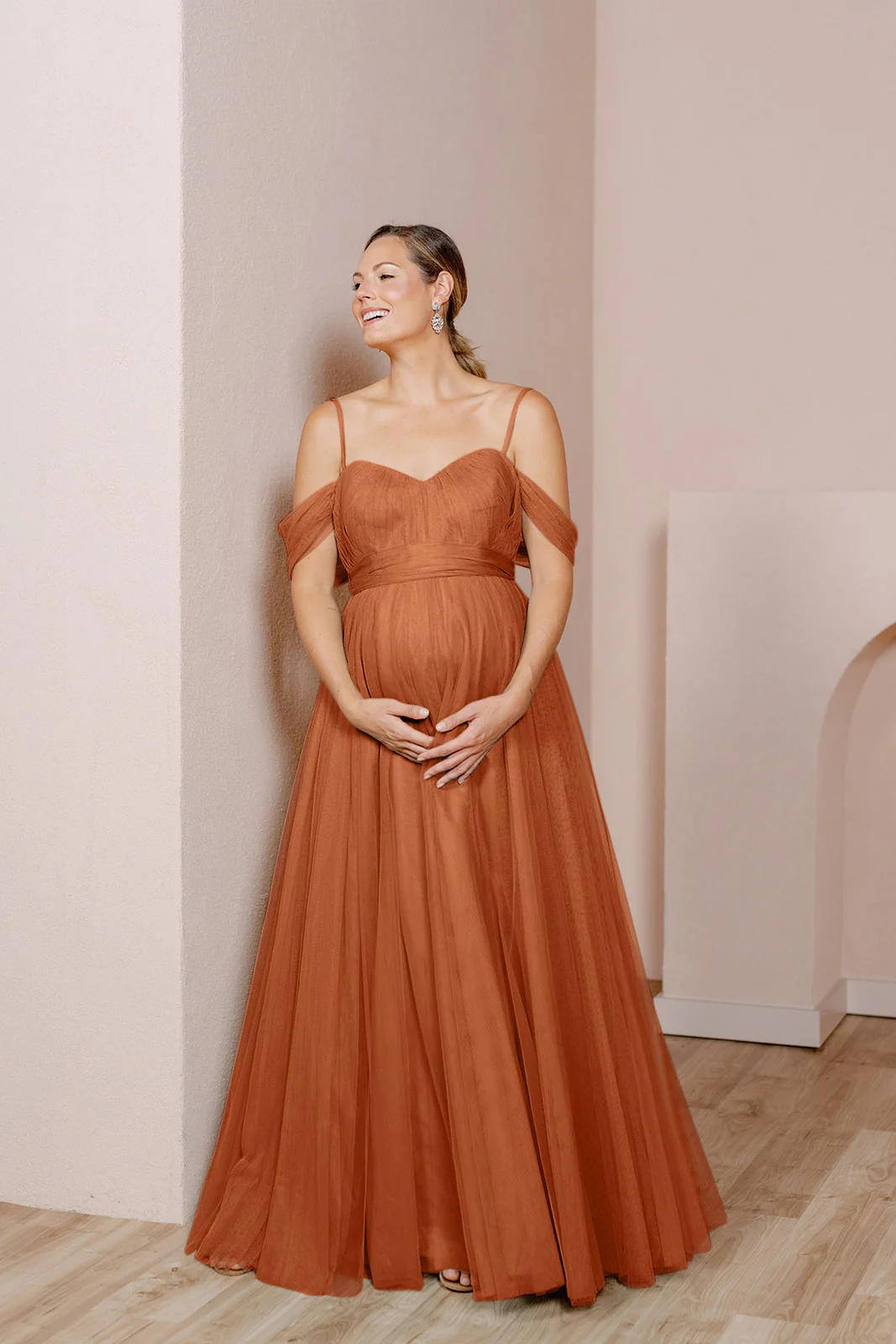 Maternity Rosalie Tulle Convertible Dress | Made To Order - Image 44