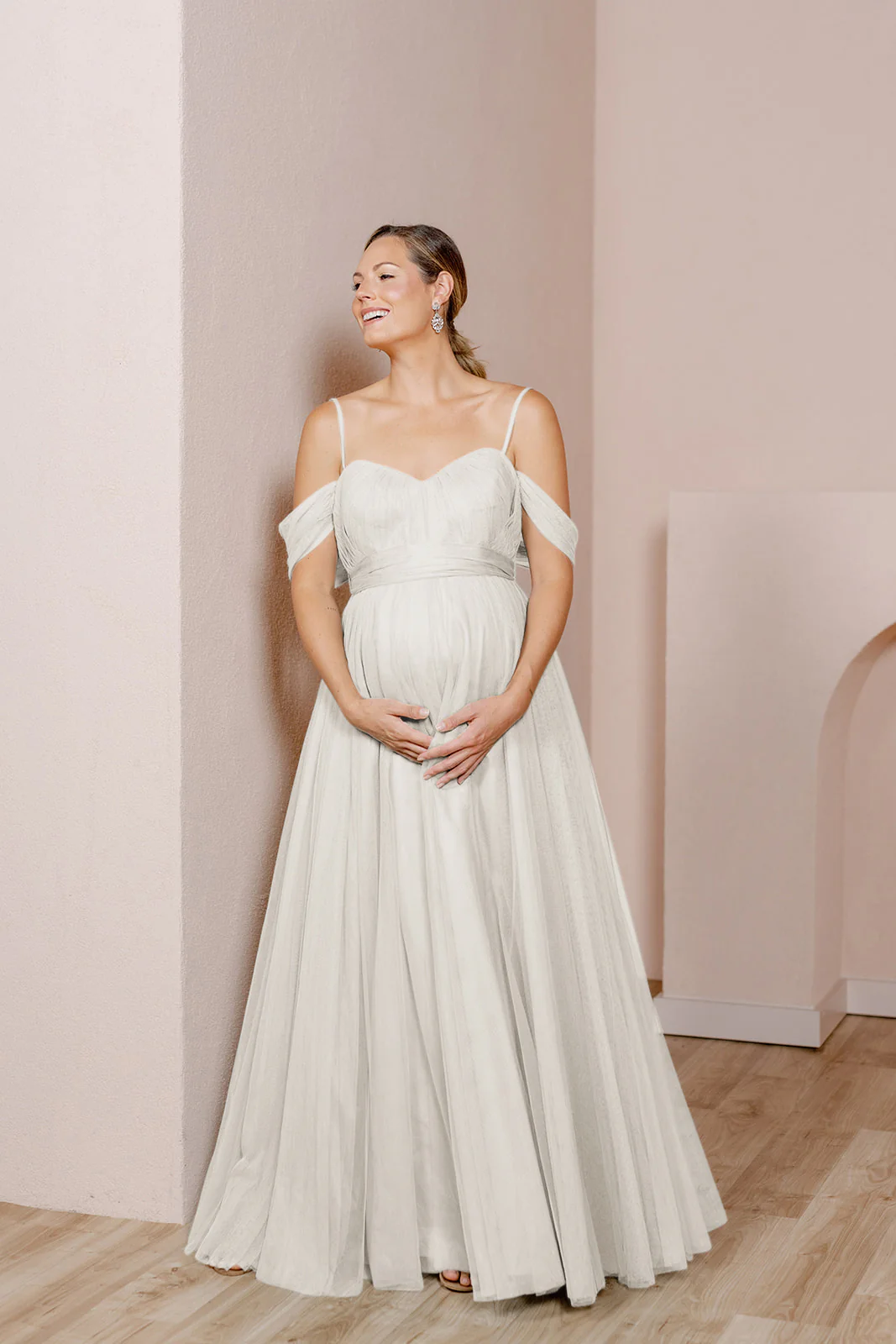 Maternity Rosalie Tulle Convertible Dress | Made To Order - Image 48